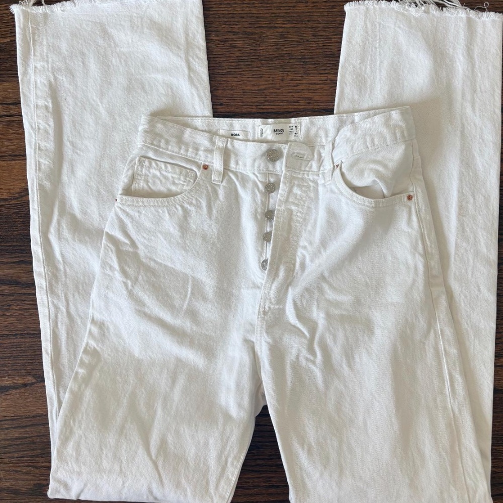 MNG Denim White Jeans